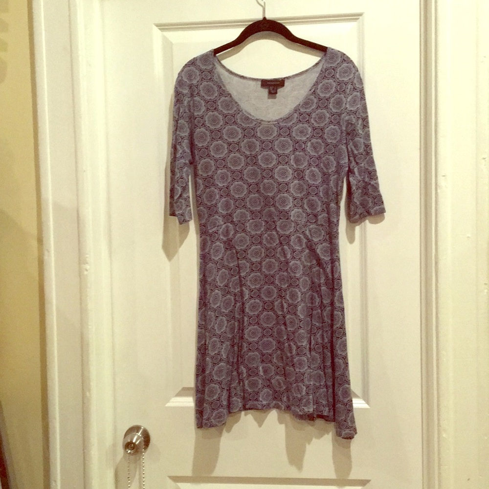 Blue Patterned Primark skater dress